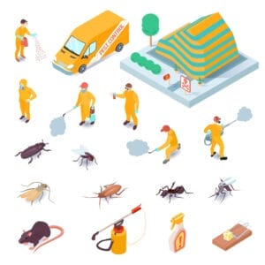 pest control service with professional equipment